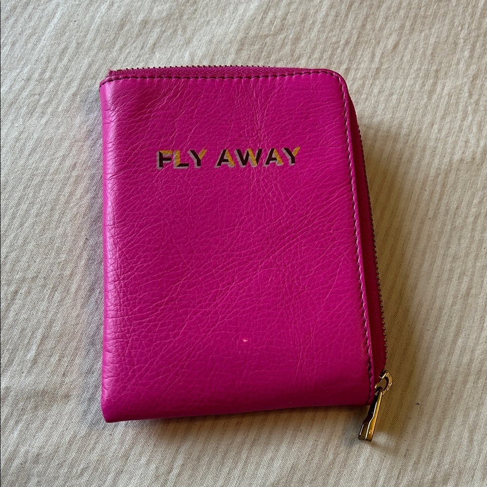 Fossil Passport Fly Away‎ Pink Wallet